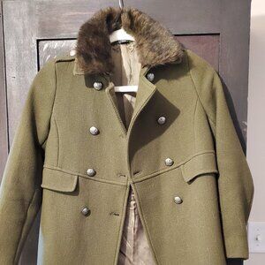 Zara girls peacoat jacket 11 12